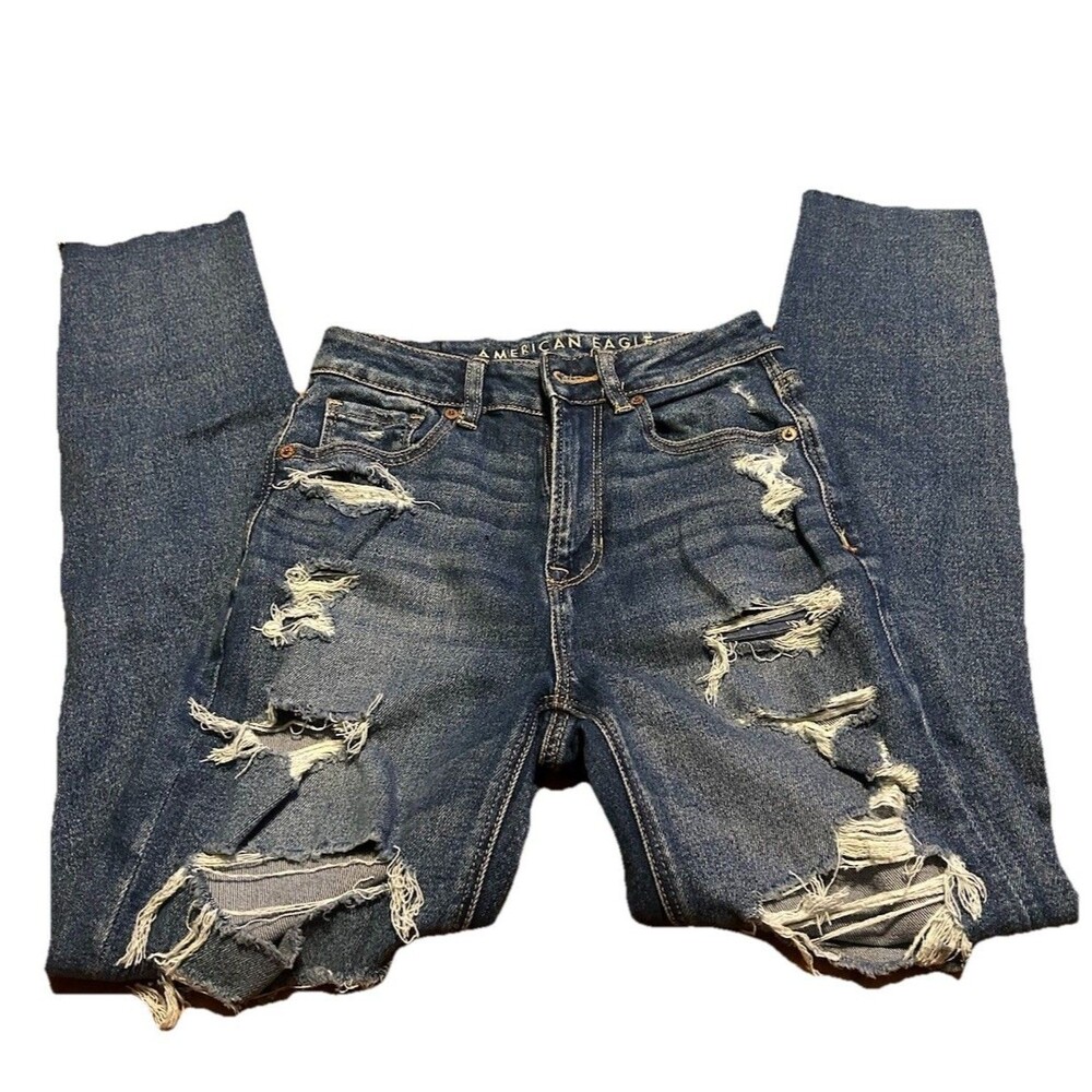American Eagle Distressed Jeans – Women’s Size 0 Regular - Picture 3 of 7